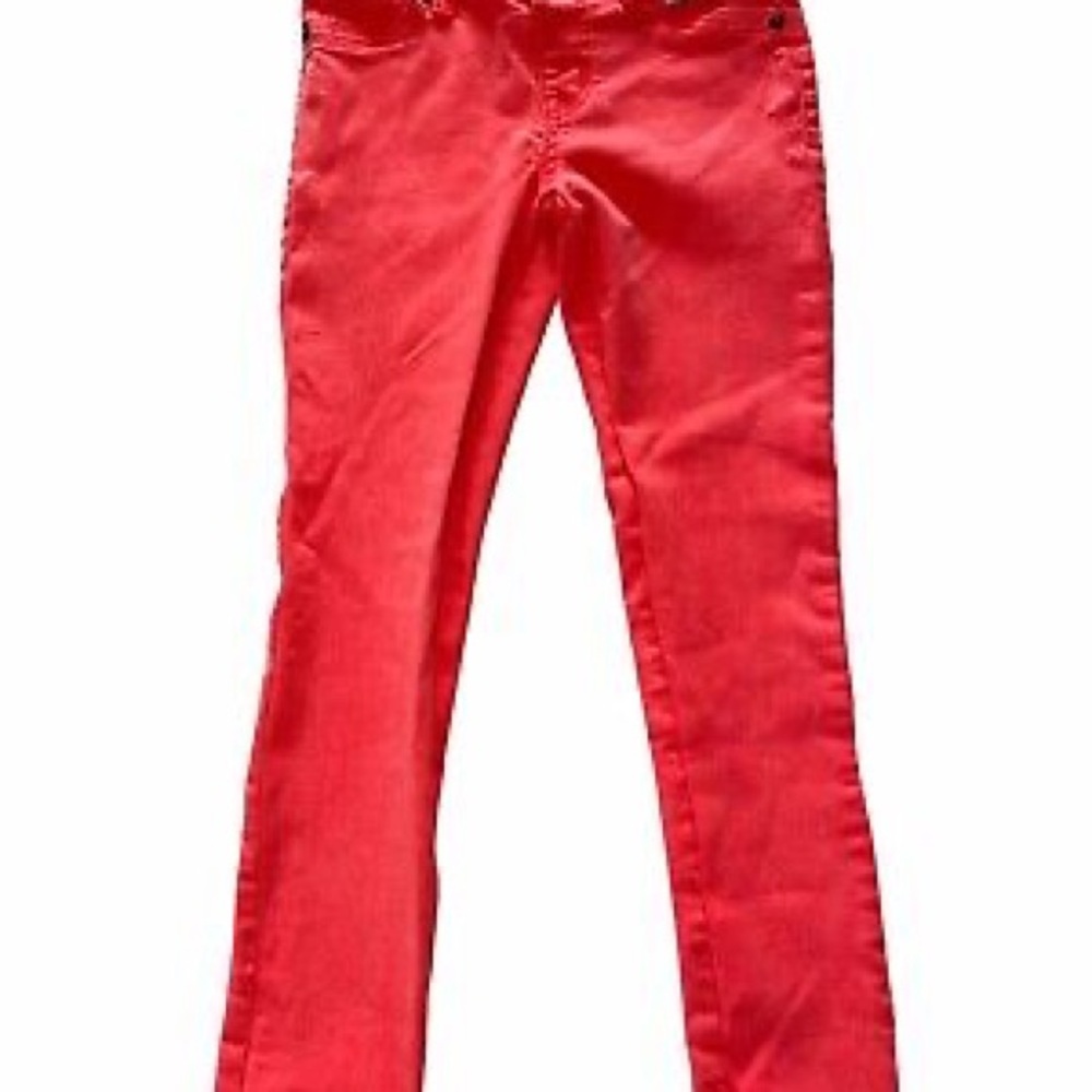 Neon Pink Jeggings Super-Stretch Size 12